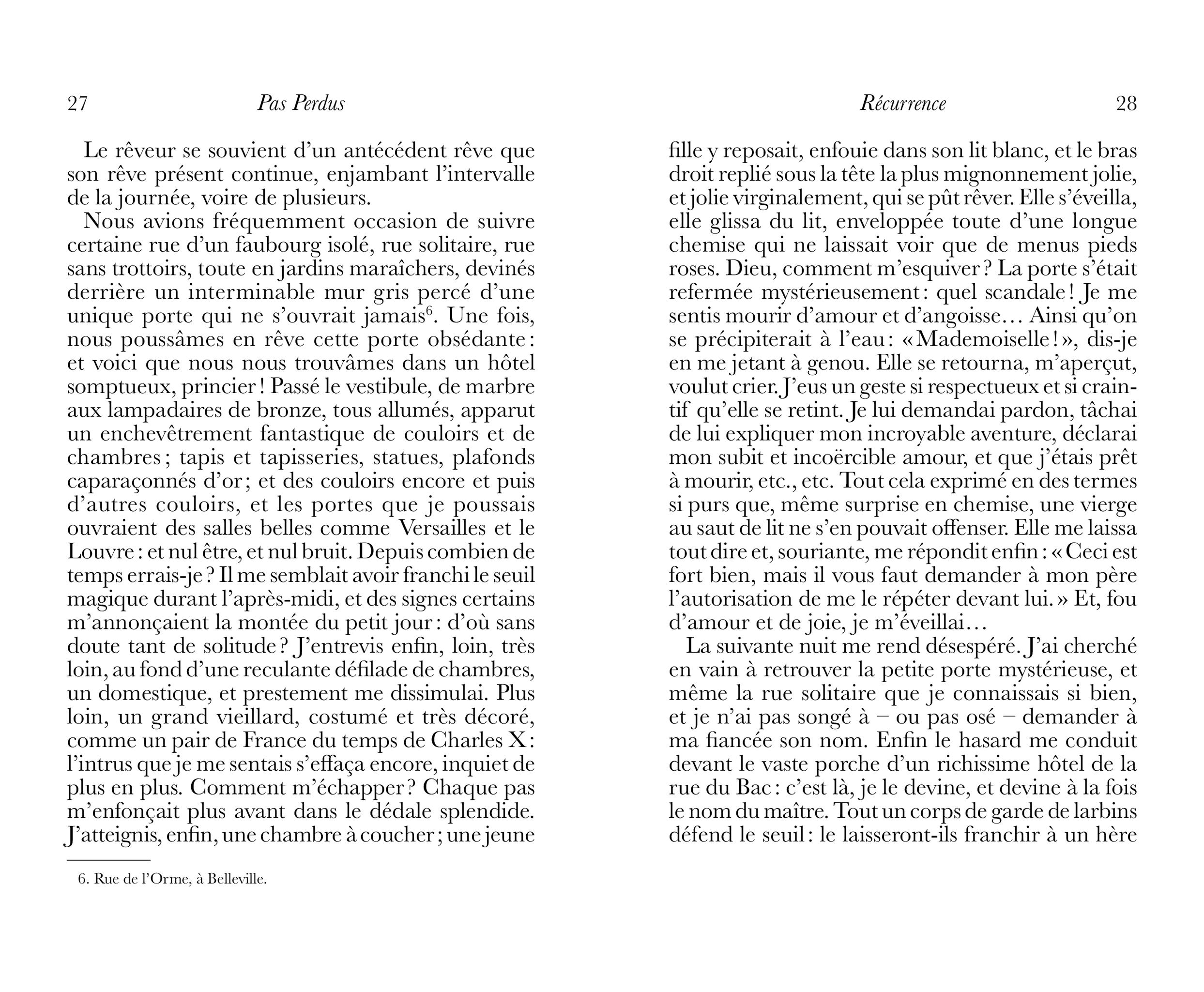 Mise en page classique de roman